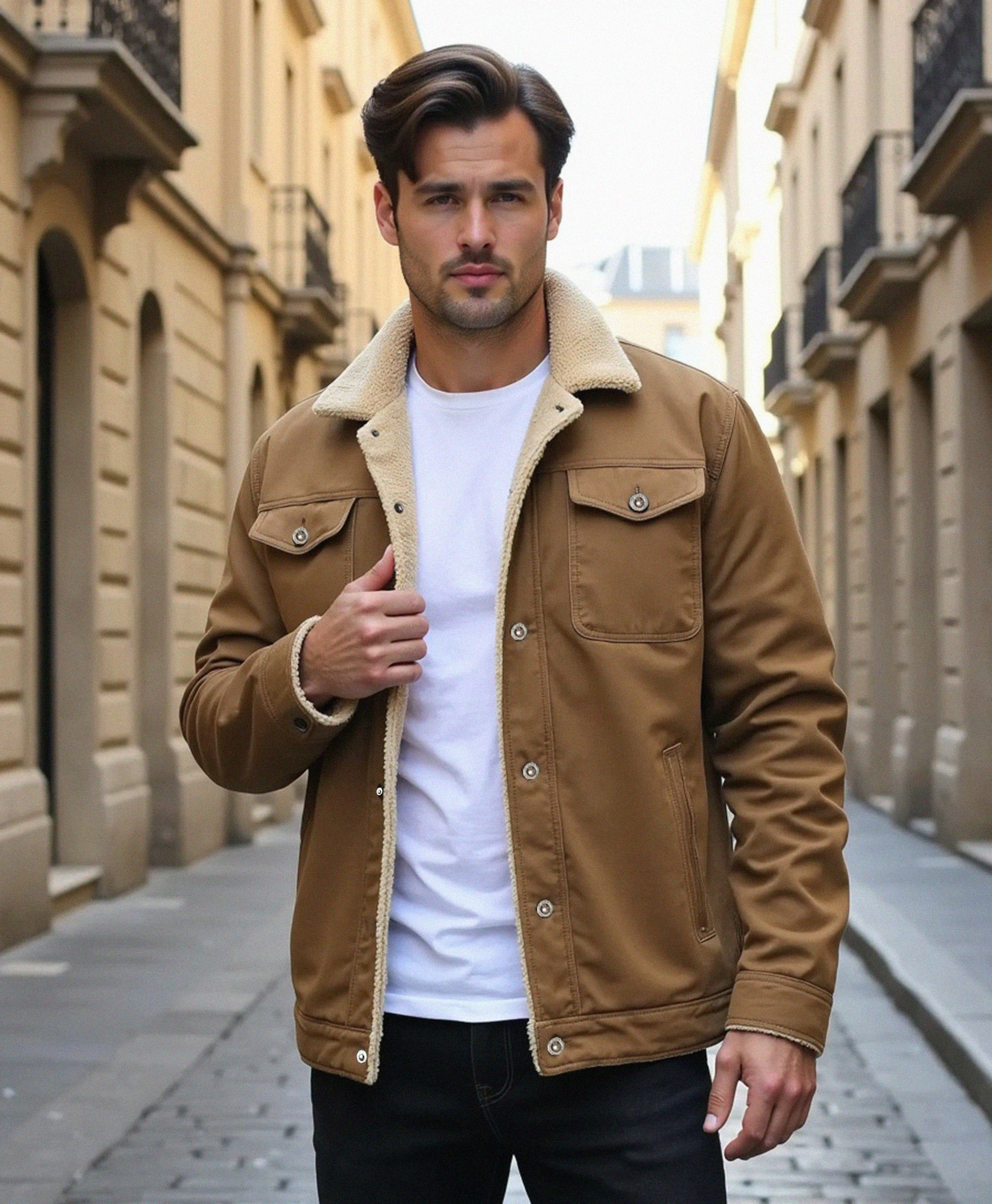 Luhvia | Men’s Clean Cut Winter Jacket with Practical Pockets