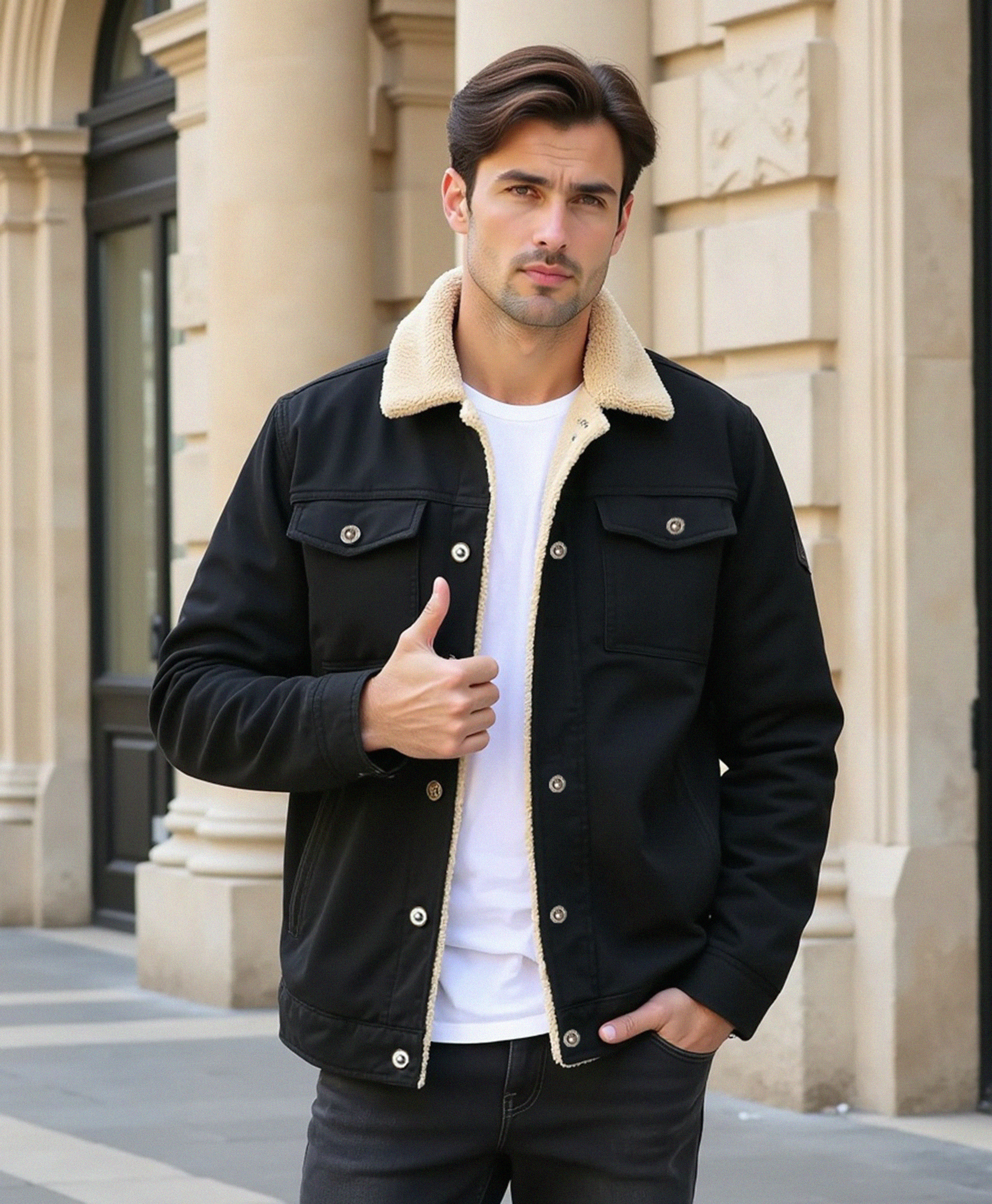 Luhvia | Men’s Clean Cut Winter Jacket with Practical Pockets