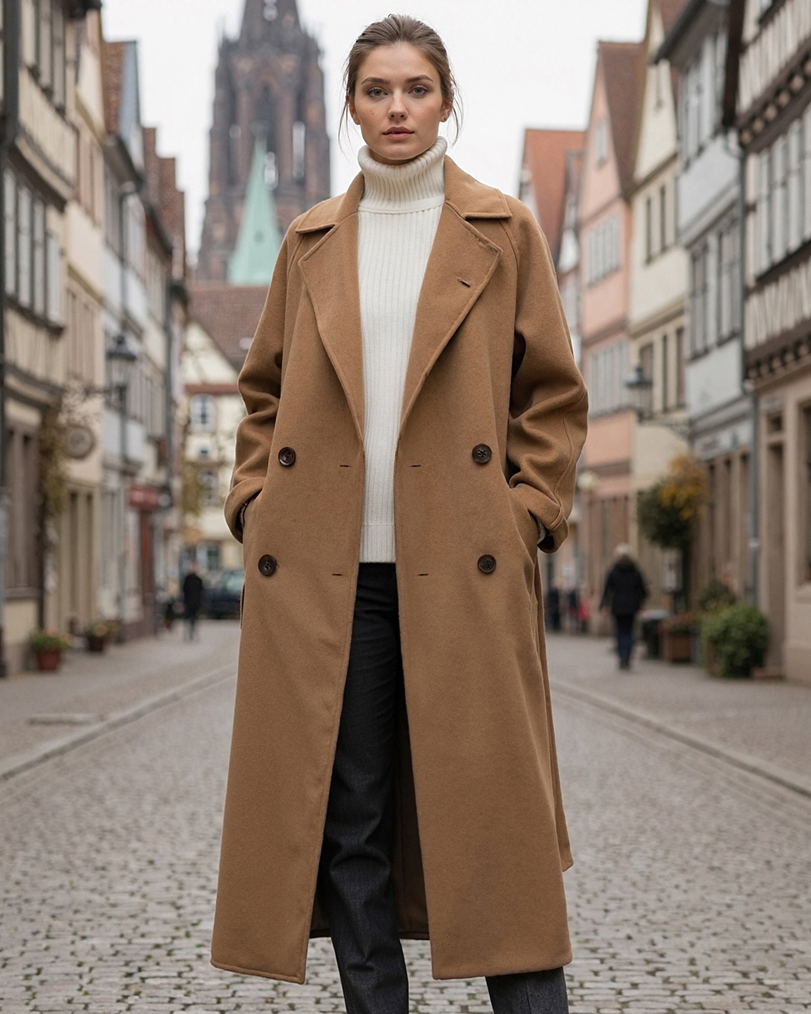 Luhvia | Women’s Long Winter Coat with Straight Silhouette