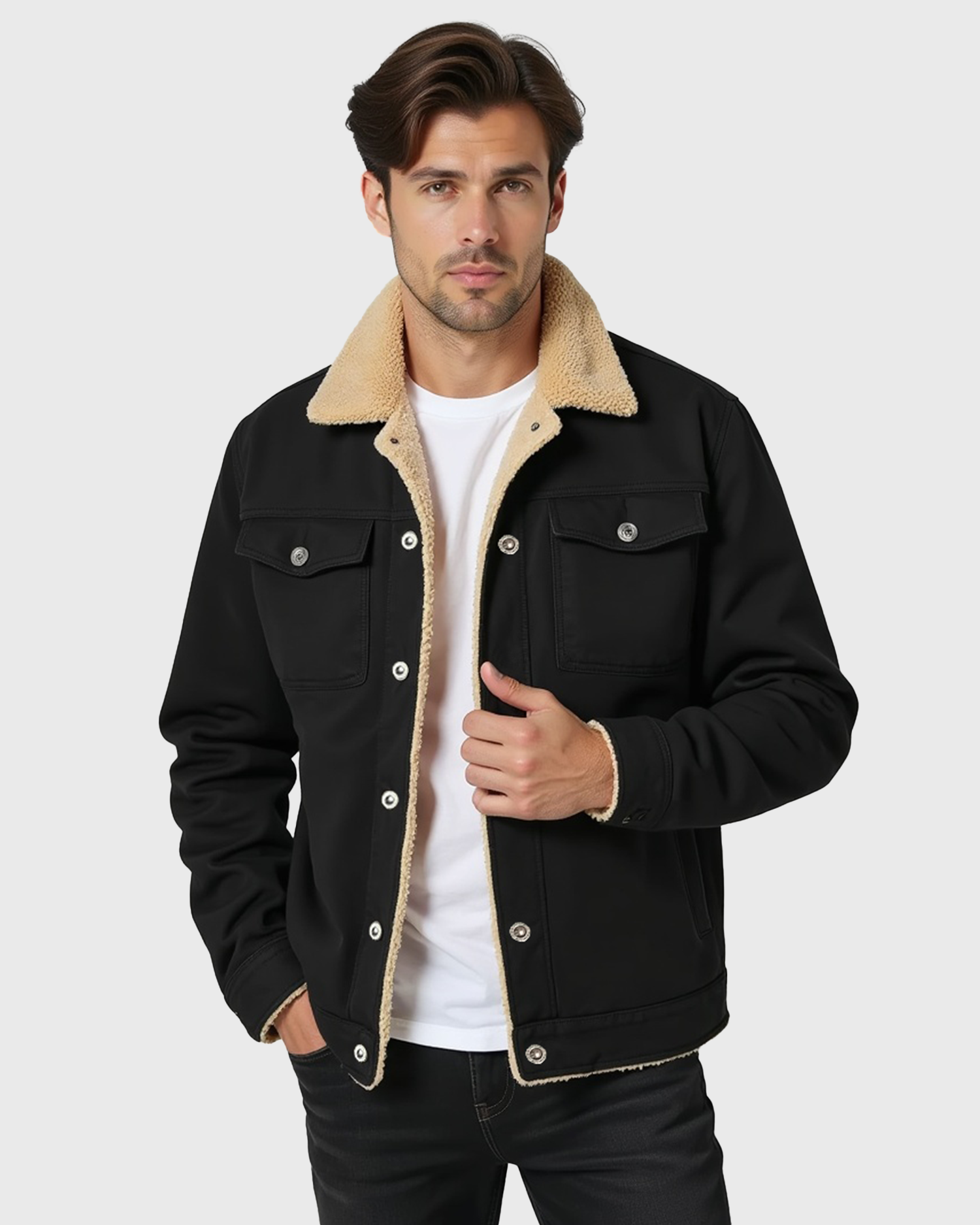 Luhvia | Men’s Clean Cut Winter Jacket with Practical Pockets