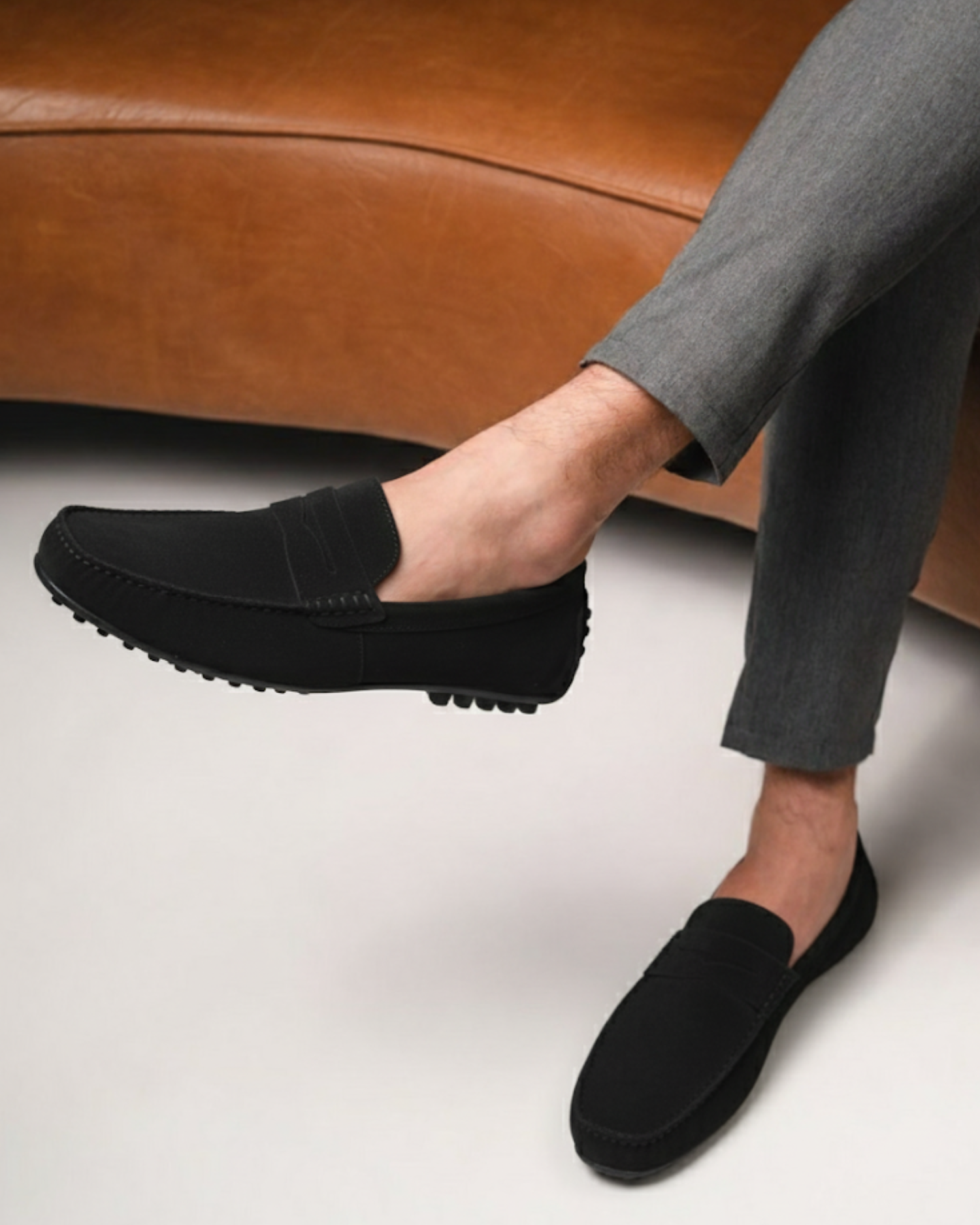 Luhvia | Men’s Elegant Suede Loafers with Soft Interior