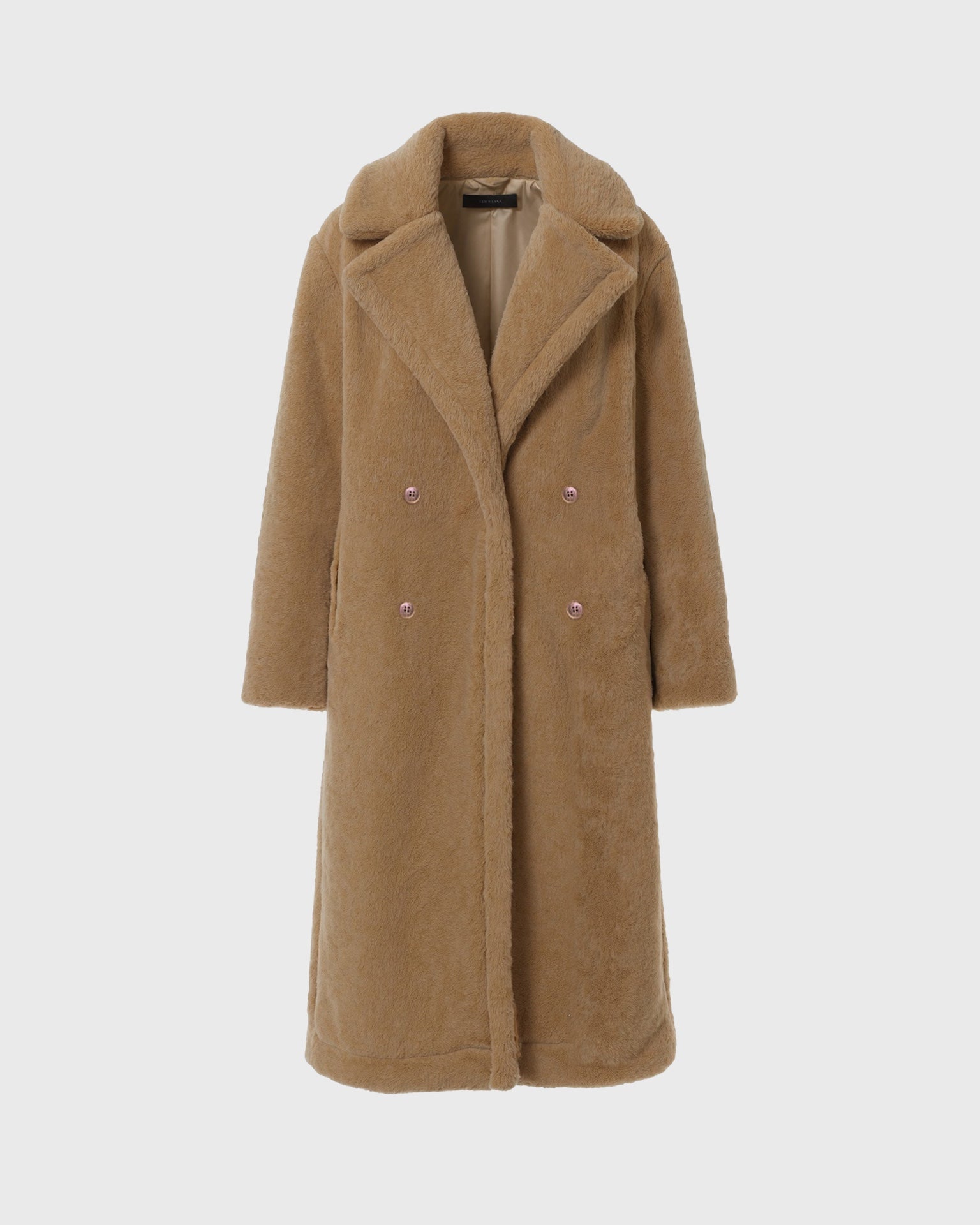 Luhvia | Women’s Long Teddy Coat with Straight Silhouette