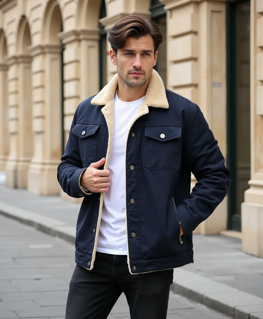 Luhvia | Men’s Clean Cut Winter Jacket with Practical Pockets