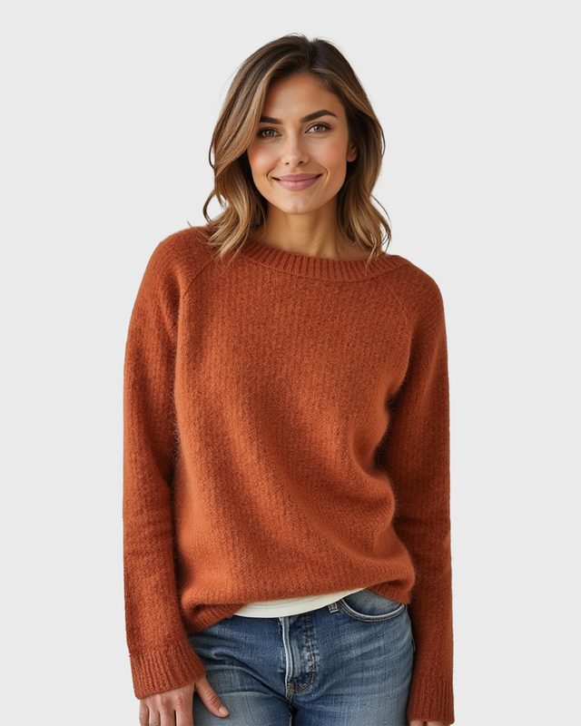 Luhvia | Loose Fit Sweater for Women | Wide Round Neck