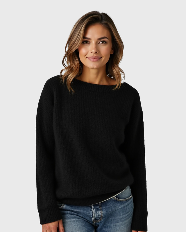 Luhvia | Loose Fit Sweater for Women | Wide Round Neck