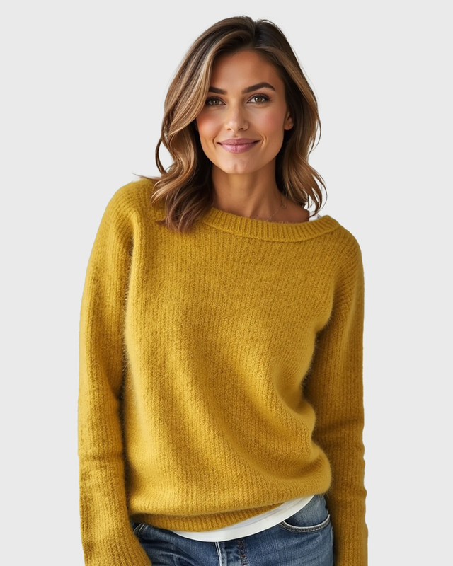 Luhvia | Loose Fit Sweater for Women | Wide Round Neck