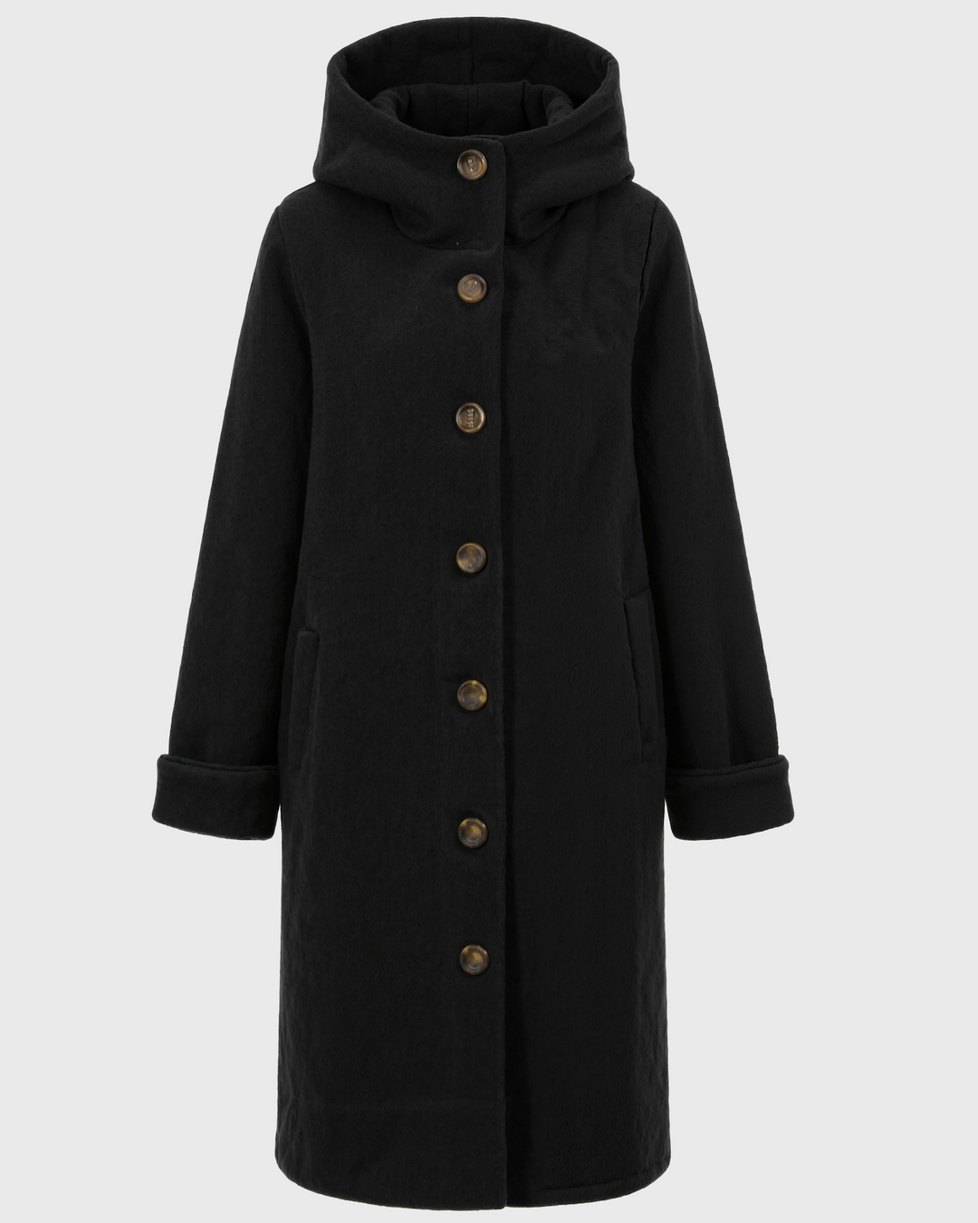 Luhvia | Hooded Thick Winter Coat for Women | Button Closure