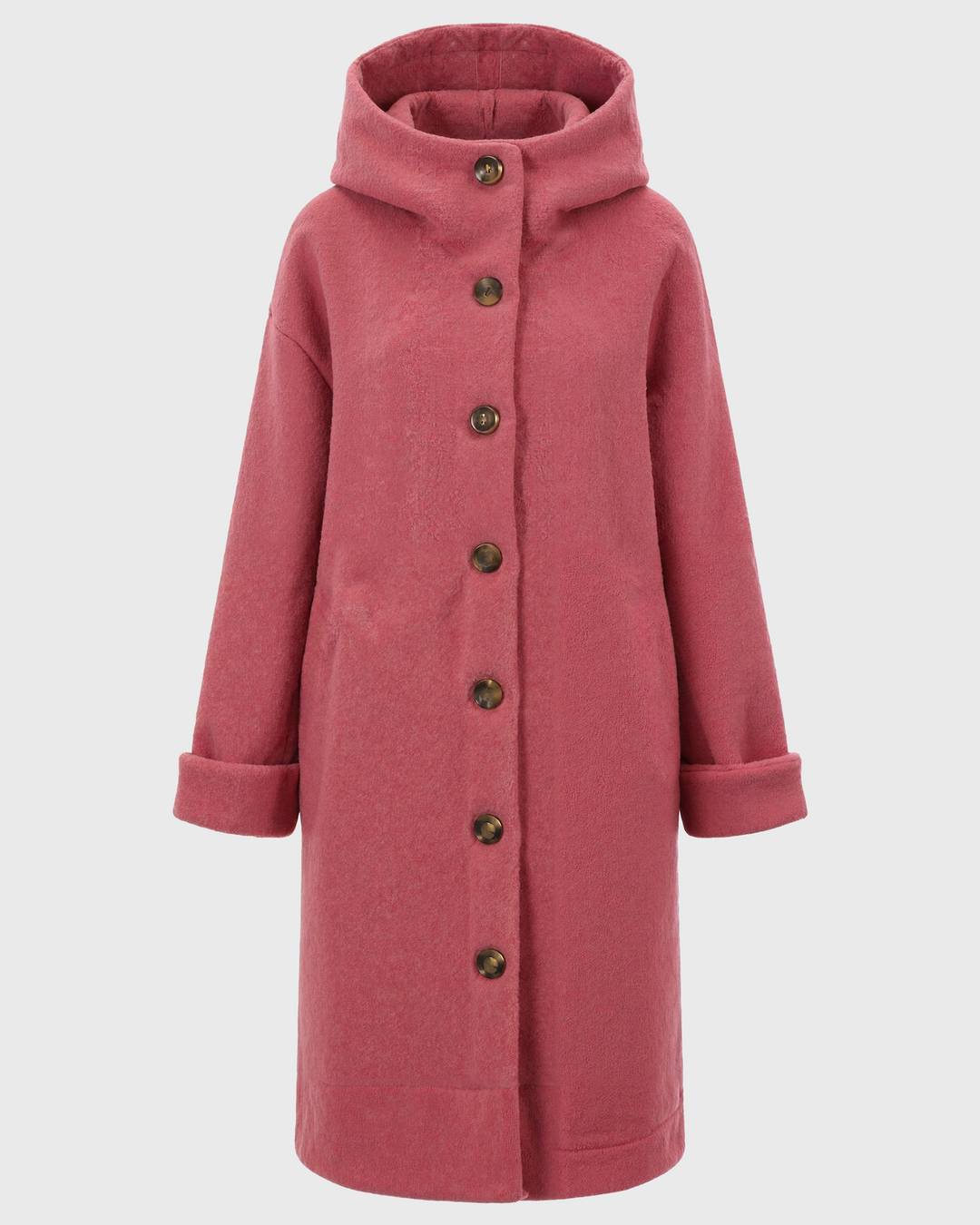 Luhvia | Hooded Thick Winter Coat for Women | Button Closure