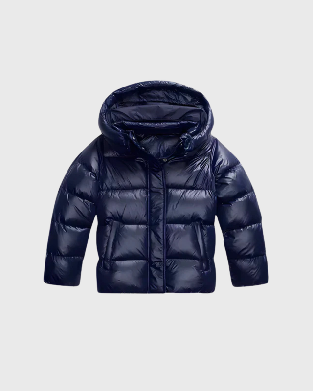 Luhvia | Shiny Finish Hooded Puffer Jacket for Women | Cropped Silhouette