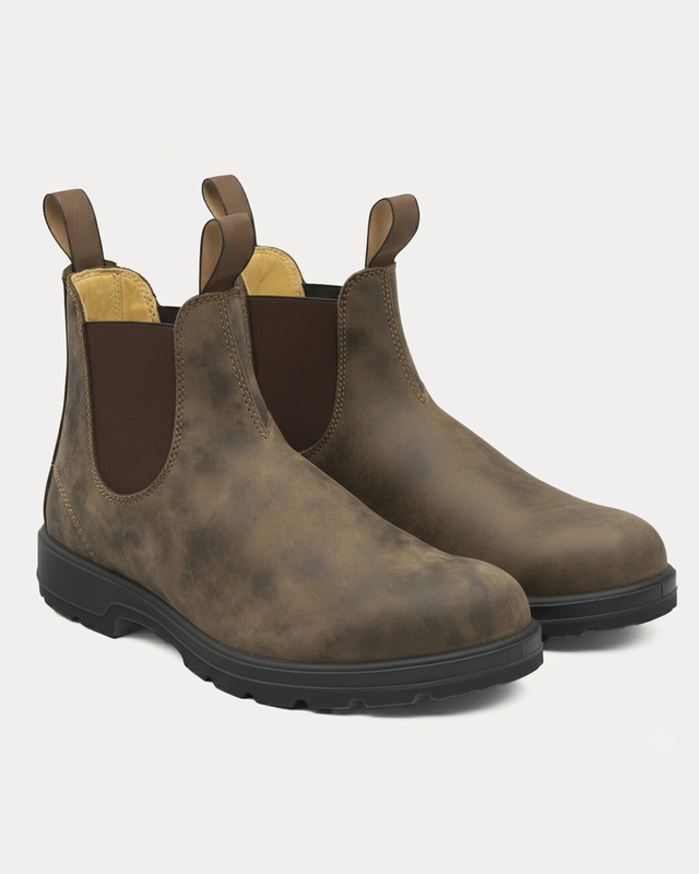 Luhvia | Rugged Sole Chelsea Boots for Men | Elastic Side Panels