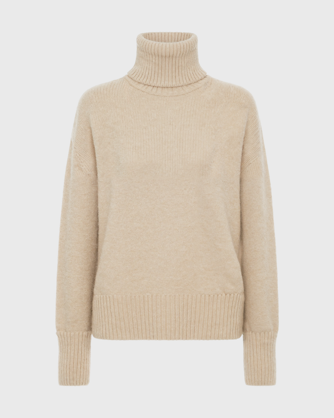 Luhvia | Loose Fit Turtleneck Sweater for Women | Ribbed Trim