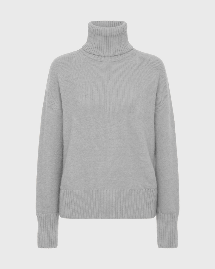 Luhvia | Loose Fit Turtleneck Sweater for Women | Ribbed Trim