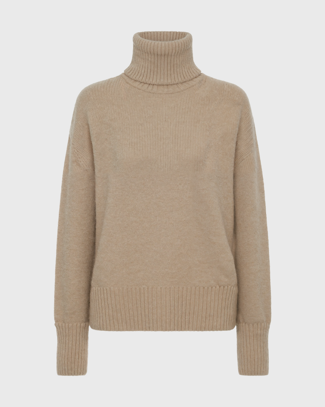 Luhvia | Loose Fit Turtleneck Sweater for Women | Ribbed Trim