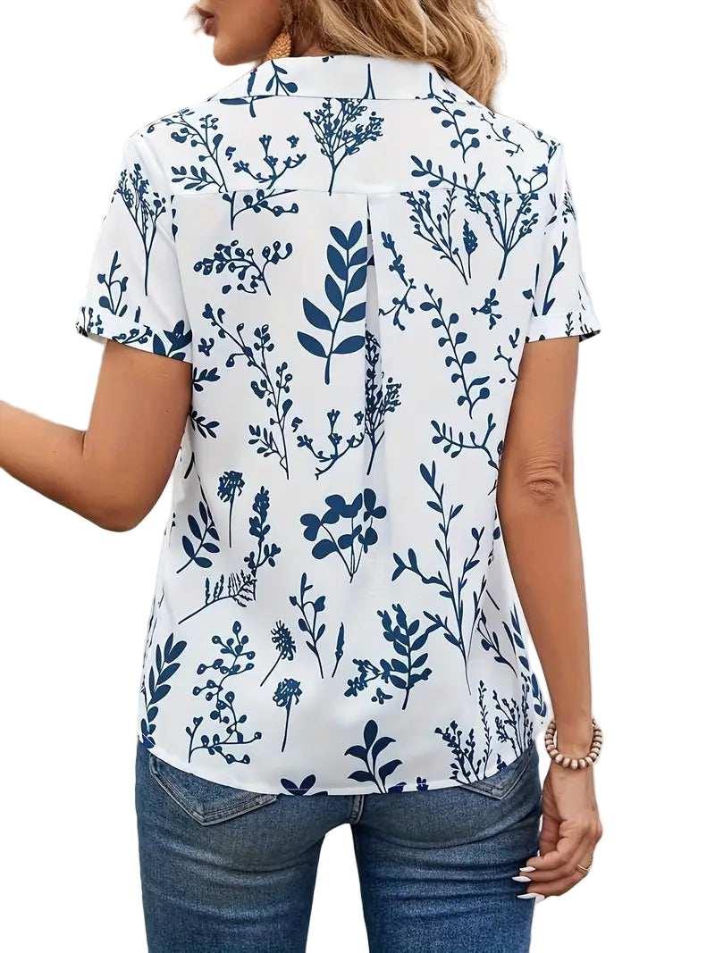 Blouse with Floral Pattern for Women