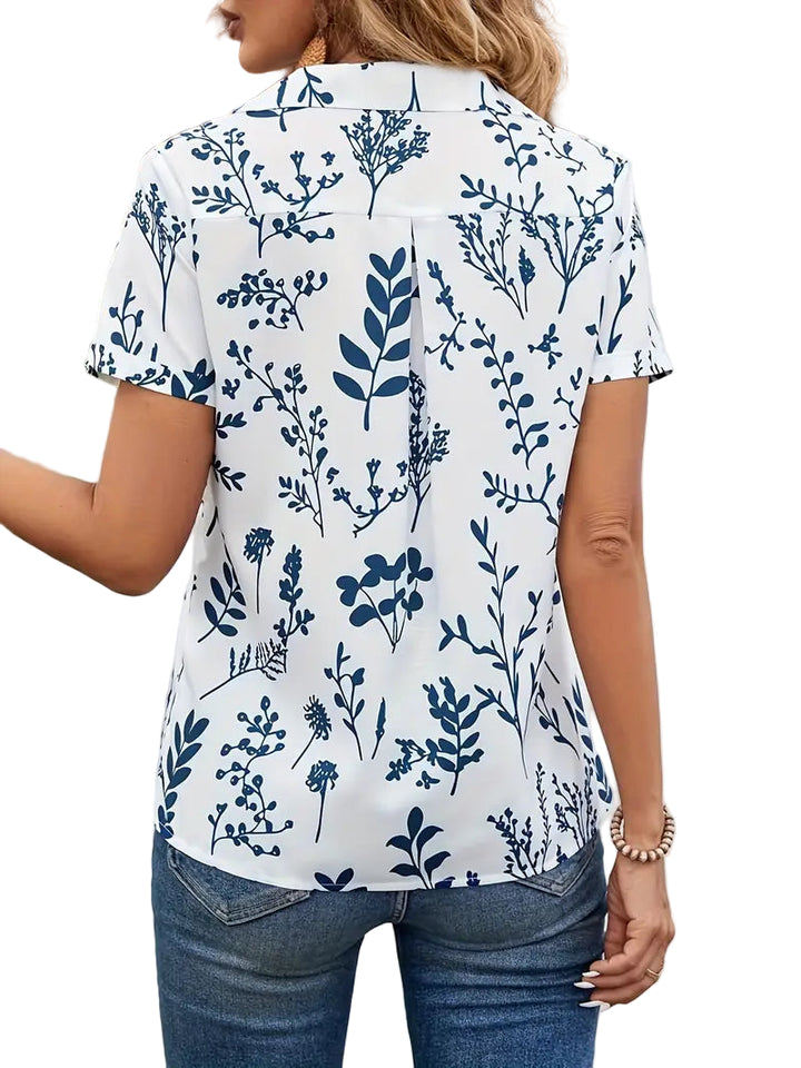 Blouse with Floral Pattern for Women