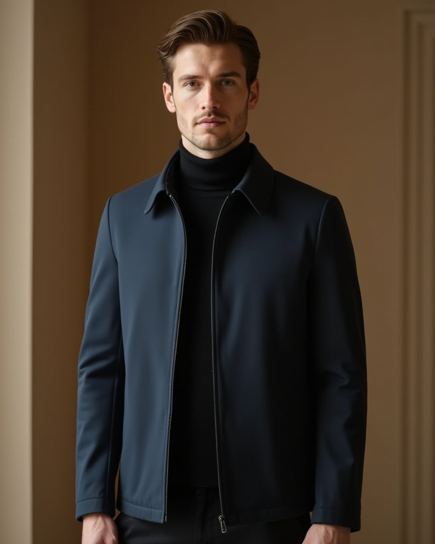 Luhvia | Men’s Casual Jacket with High Collar