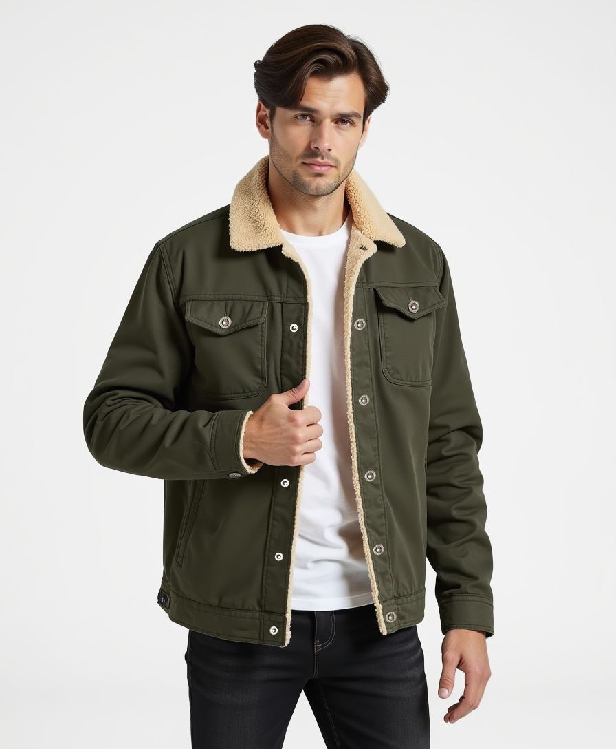 Luhvia | Men’s Clean Cut Winter Jacket with Practical Pockets