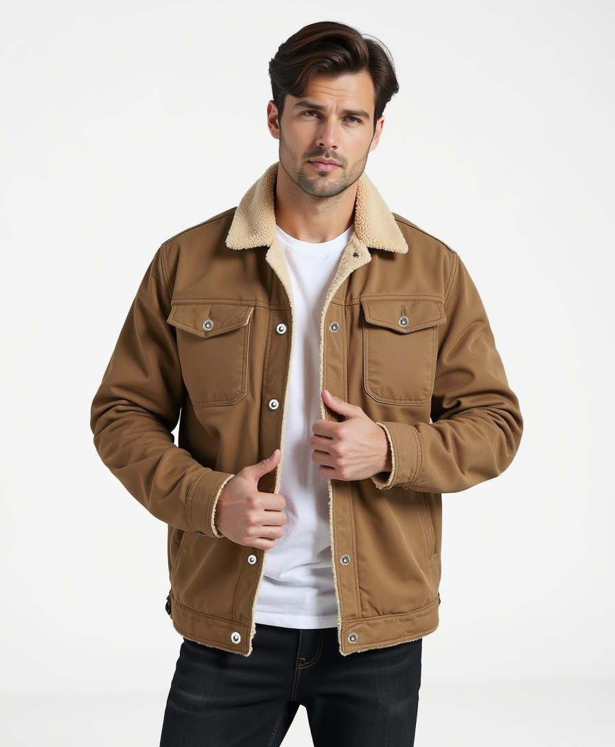 Luhvia | Men’s Clean Cut Winter Jacket with Practical Pockets