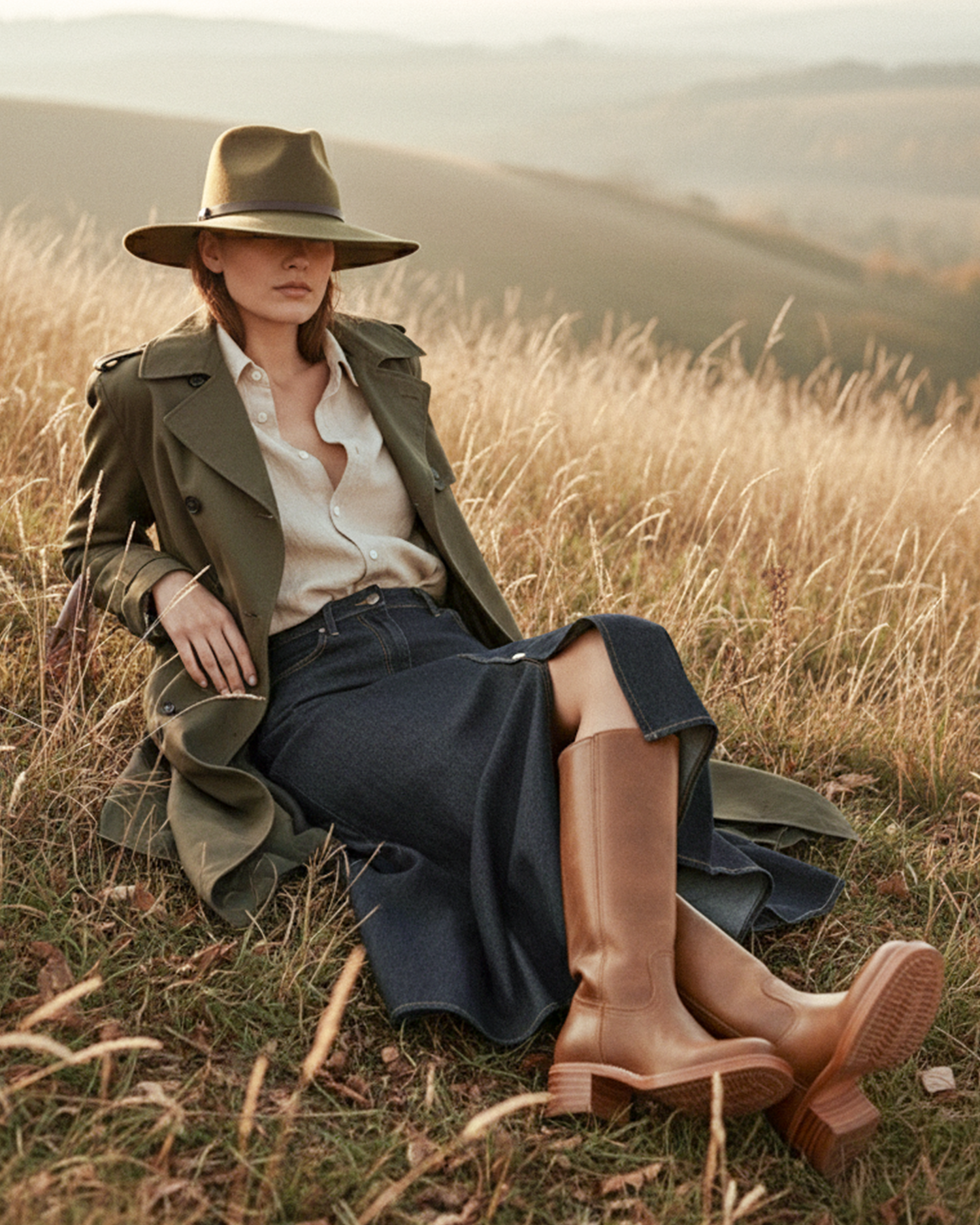 Luhvia | Women’s Slim Fit Knee-High Boots with Structured Sole