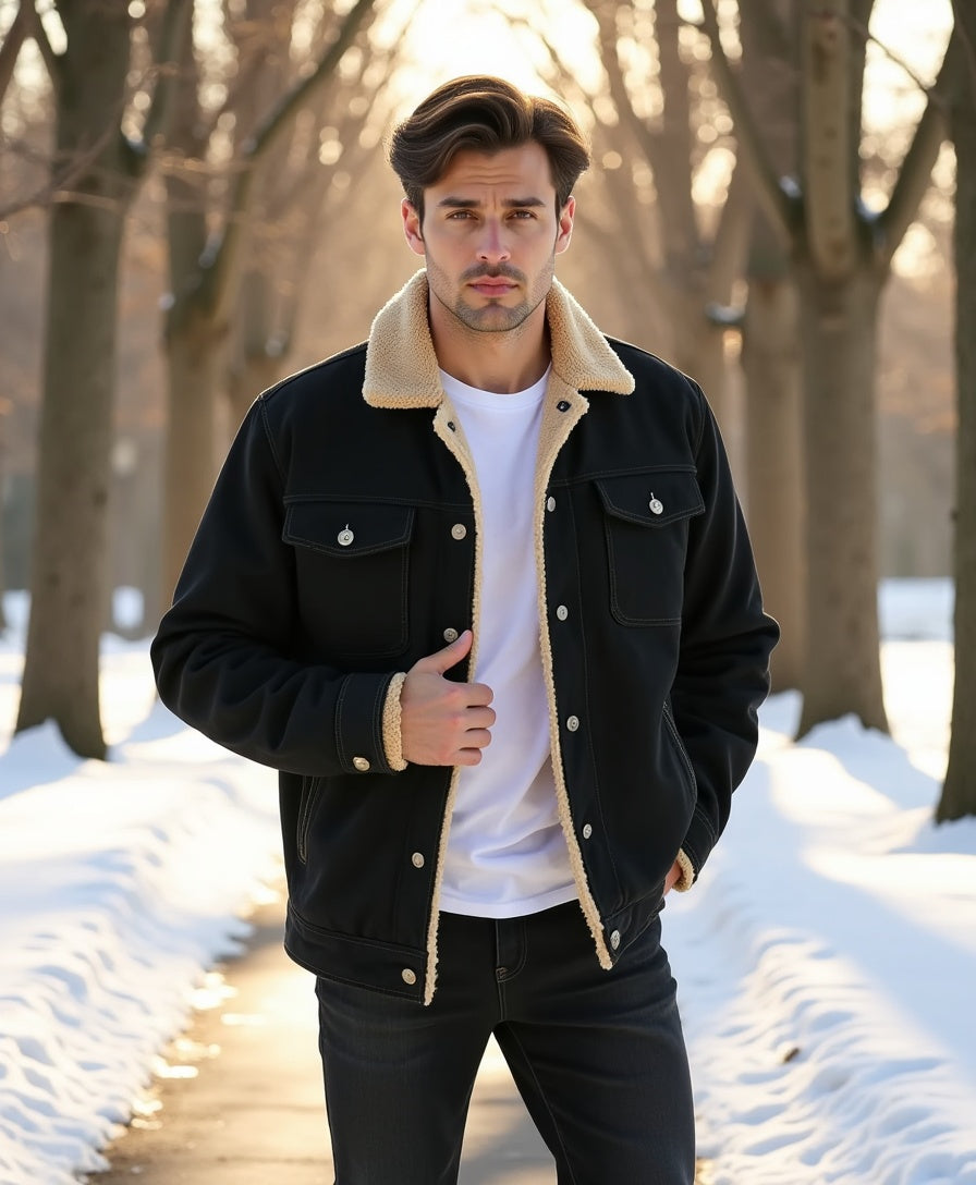 Luhvia | Men’s Clean Cut Winter Jacket with Practical Pockets